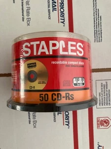 Agrafes CD-R enregistrable 50 disques 80 minutes 700 Mo capacité 52X - Photo 1/4