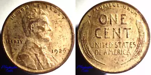 1926 Lincoln Wheat Cent - Woody Penny with Improper Alloy Mix - Rare Mint Error - Picture 1 of 3