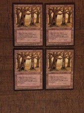 MTG Fallen Empires "Havenwood Battleground" x4 NM/M unplayed