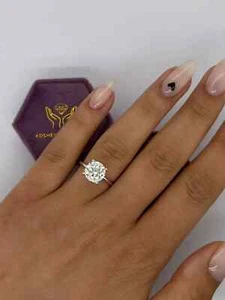 2CT Round Cut IGI Certified Lab Grown Diamond Solitaire Ring 950 Platinum - Picture 1 of 5