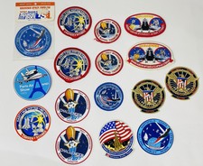 Vintage NASA Space Emblem Patch Lot Iron On And Decals Discovery Challenger