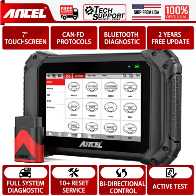ANCEL V5 BT Car Scanner OBD2 Diagnostic Tool Bi-directional Full System Reader - Image 1 of 4