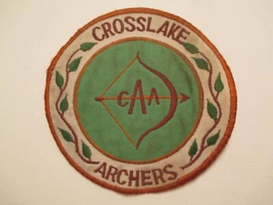 Crosslake Minnesota Archers patch Bow arrow Vintage Sew On Free shipping Patches - Picture 1 of 2