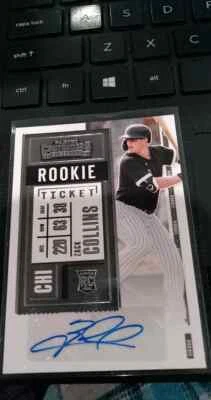 2020 Panini Contenders Zack Collins Rookie Ticket Auto RC White Sox Mint - Image 1 of 2