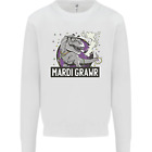 Funny T-Rex Mardi Gras Grawr Dinosaur Mens Sweatshirt Jumper