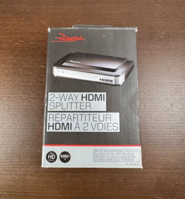 Rocketfish RF-G1182 1 In 2 Out 7.1 Surround 1080p Mini HDMI Splitter w/ Adapter - Image 1 of 4