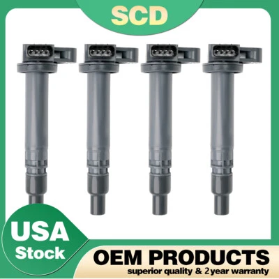 UF323 OEM 4X Ignition Coils for Toyota Tacoma 2000 2001 2002 2003 2004 2.4L 2.7L Foto 1 de 4