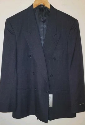Carlo Palazzi Vitale Barberis Canonico Blue Doublebreasted Sport Coat Blazer 42R - Image 1 of 4