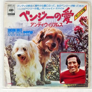ANDY WILLIAMS BENJI'S LOVE CBS/SONY 06SP167 Japan VINYL 7 - Picture 1 of 1