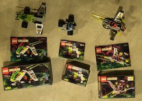 LEGO 6836 6829 6818 V-Wing Fighter Radon Rover Cyborg Scout Box Instructions UFO