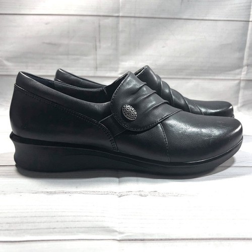 Clarks Mocassini comodi slip on scarpe da lavoro casual donna 7 5 M