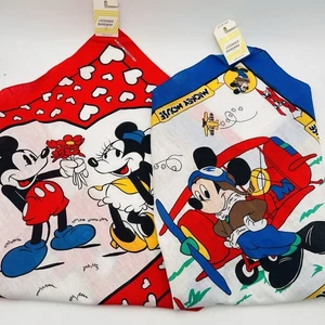 Bandana de Colección Disney Mickey Mouse Piloto Avión Navegador Minnie Colorfast - Imagen 1 de 13