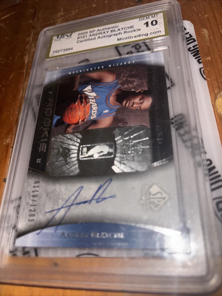 2005-06 SP Authentic - Rookie Authentics Andray Blatche #101 /1299 (AU, RC) - Image 1 of 4