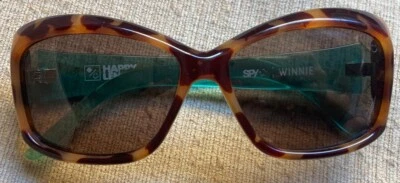 Óculos de sol feminino autêntico SPY Winnie Sweet Thing azul tartaruga lente feliz - Imagem 1 de 4