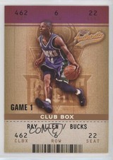 2002-03 Fleer Authentix Club Box /100 Ray Allen #22 HOF