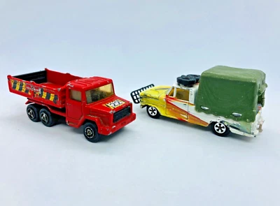 Camión volquete Majorette Magirus de colección ECH/100 y camioneta Dodge Safari ECH 1/80 Foto 1 de 4