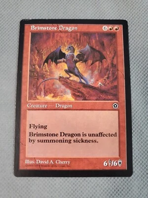 MTG Brimstone Dragon Portal Second Age Regular Rare - Image 1 of 3