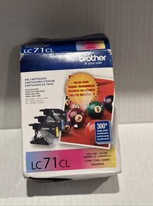 Genuine Brother LC71CL Ink Cartridge Magenta Cyan Yellow Expires 04/2021 - Picture 1 of 5