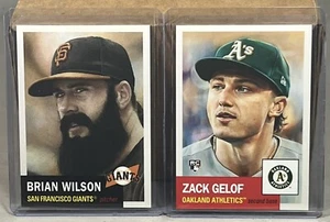 2024 TOPPS LIVING SET WEEK 15 #717 BRIAN WILSON GIANTS #718 ZACK GELOF A's RC - Picture 1 of 2