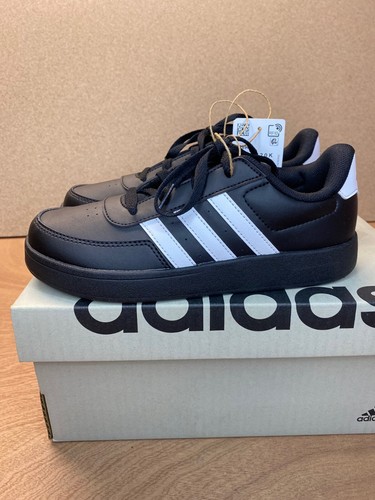 Scarpe da tennis Adidas Breaknet 2.0 giovanili stringate US 3 nero bianco