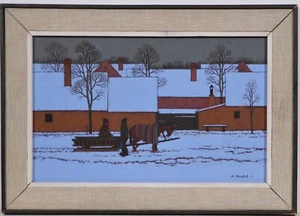 M. Szabó / Öl auf Hartfaserplatte/ handsigniert - Picture 1 of 4