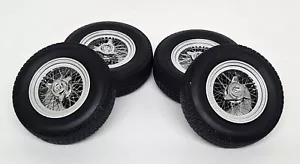 KK 1/18 Maserati 4x Wheels & Tyres Spoked Rims 1950's model car Modify etc - Picture 1 of 6