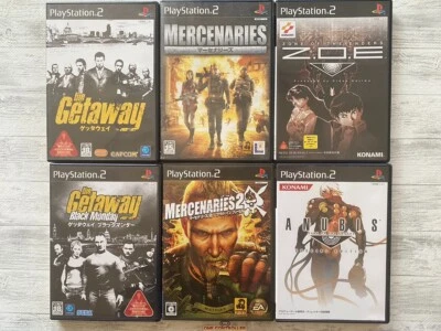 SONY PS2 The Getaway & Mercenaries 1 2 & ZOE & Anubis Zone of the enders set - Image 1 of 4