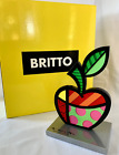 Romero Britto Silver Base Sculpture: The Big Apple * NEW *