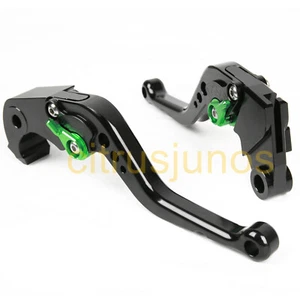 Fit Kawasaki ZX6R/636	2007-2018 Z1000	2007-2016 Short Clutch Brake Levers BLK US - Picture 1 of 5
