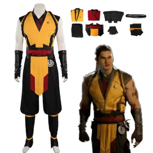 Mortal Kombat 1 Scorpion Cosplay Costume Outfits Halloween Carnival Vest Pants - Picture 1 of 56