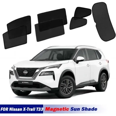 Parasoles magnéticos para Nissan X-Trail T33 21-24 ventanas delanteras traseras persiana Foto 1 de 4