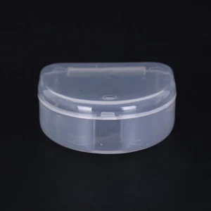 1pc dental box denture teeth storage case mouth guard container 6.4x6.5x2 B.JO - Picture 1 of 8