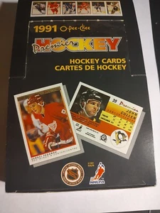 1990-91 O-Pee-Chee Premier Hockey EMPTY Display Wax Box NO PACKS Box Only 🔥💎🏒 - Picture 1 of 2