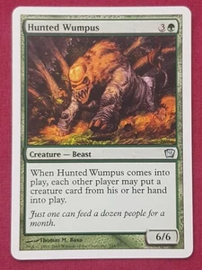 Magic The Gathering 9TH EDITION HUNTED WUMPUS green card MTG NINTH - Picture 1 of 2
