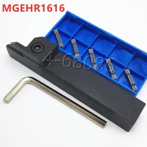 Inserto de carburo 5 piezas MGMN200-G + Portaherramientas de torneado de torno MGEHR1616-2 16 mm - Imagen 1 de 5