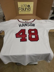 Tommy Hanson Signed Baseball Jersey Atlanta Braves Autograph **NO COA** :( - Picture 1 of 8
