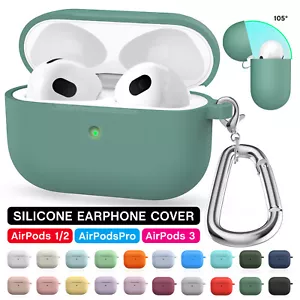 Funda protectora de silicona a prueba de golpes + llavero para AirPods Pro 2 AirPods 3 2 - Imagen 1 de 88