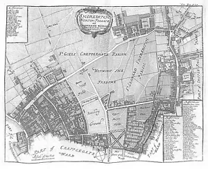 Mappe antiche, Blome, Shoreditch, Norton Folgate e Crepplegate senza - Foto 1 di 1