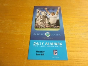 Padraig Harrington Golf Guía de Emparejamientos Firmados 2006 Barclays Classic PGA Golf - Imagen 1 de 3