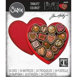 Die Tim Holtz Sizzix Thinlits ~ AMOR VERDADERO, COLOREAR ~ 666290 - Imagen 1 de 3