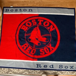 Biederlack Boston Red Sox Heavy Pile Fleece Throw Blanket Made in USA 57 x 48 - Picture 1 of 5