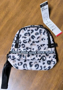 Reebok Cheetah Print Backpack New 8.6 x 6.5 Inches - Picture 1 of 4