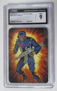 1986 Hasbro G.I. Joe Action Cards Cobra Officer #97 CGC 9 - Picture 1 of 3