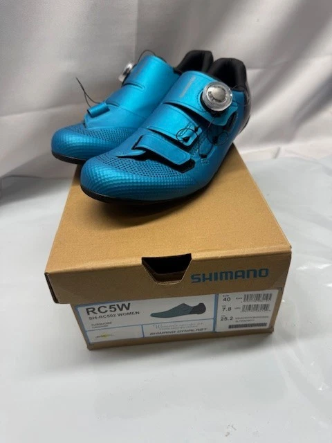Shimano RC5W женщин Велосипедная обувь-SH-RC502-размер 7,5 бирюзовый * новый - Изображение 1 из 4