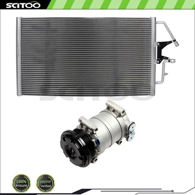 Car Condenser and Car Compressor Fits 1996-1999 Chevrolet Tahoe 1996-2000 C2500 - Image 1 of 4