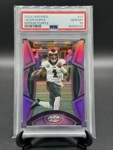 2023 Panini Certified - Jalen Hurts #17 Mirror Purple 09/10 - GEM MT 10 - Bild 1 von 2