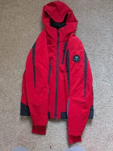 Obermeyer Winter Coat Teen L 14-16 Red/Black Hood Vents Aspen Colorado - Picture 1 of 11