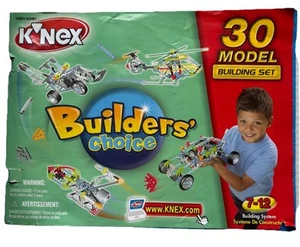 K'NEX Silver Tub & Builder’s Choice 30 Model Building Set - Picture 1 of 4