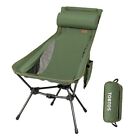  High Back Camping Chair, Lightweight Camping Chair with A-green Aluminum