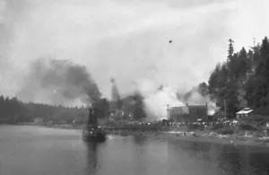 Duwamish Feuerwehrboot Puget Sound-Lake Union Seattle WA 1920ERer Foto Negativ #2 - Bild 1 von 1